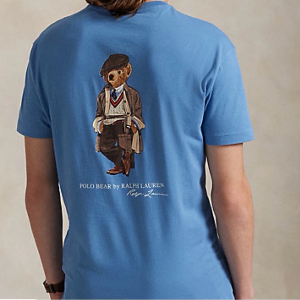 Polo by Ralph Lauren Blue Bear Graphic Tee